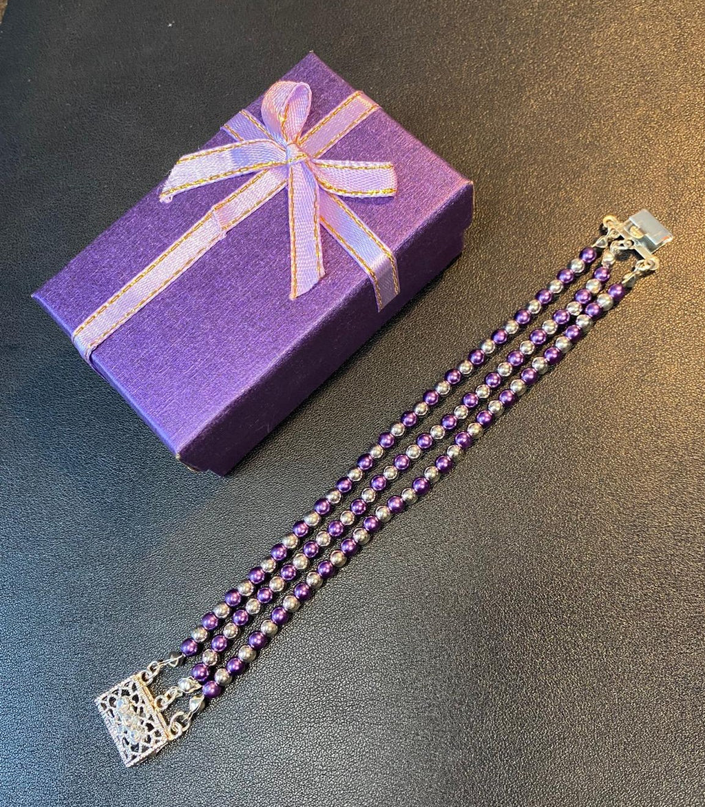 Lavender Trio Bracelet