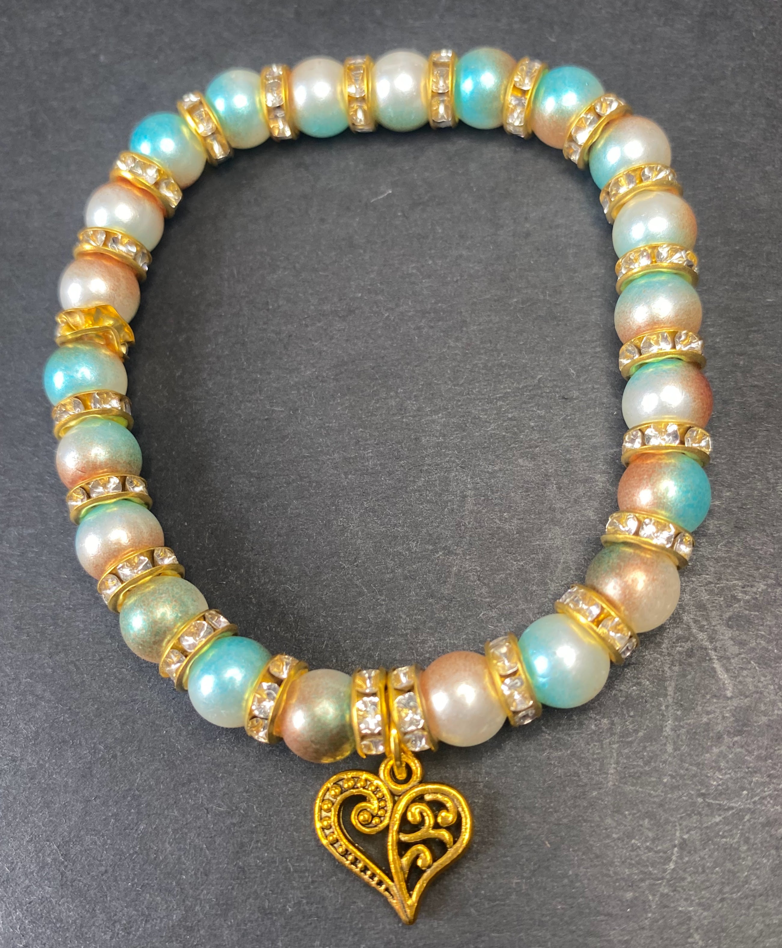 Turquoise Heart Glow Bracelet