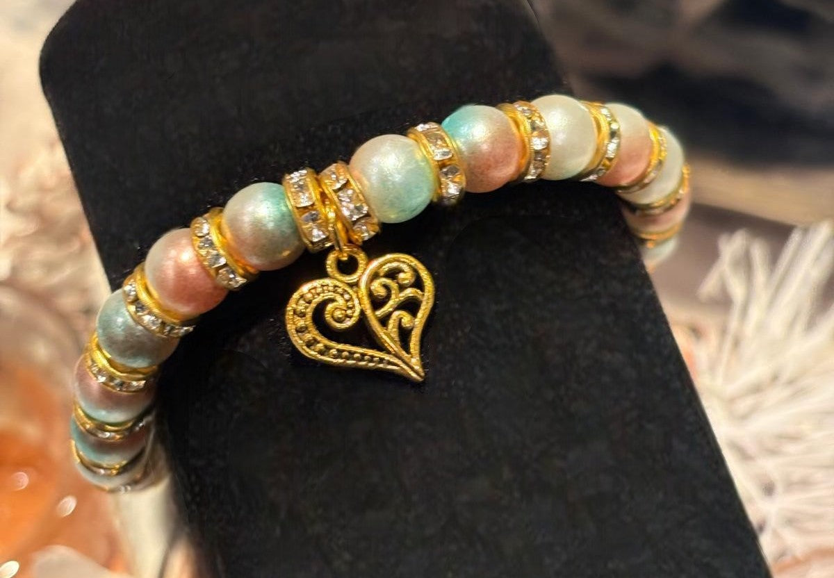 Turquoise Heart Glow Bracelet