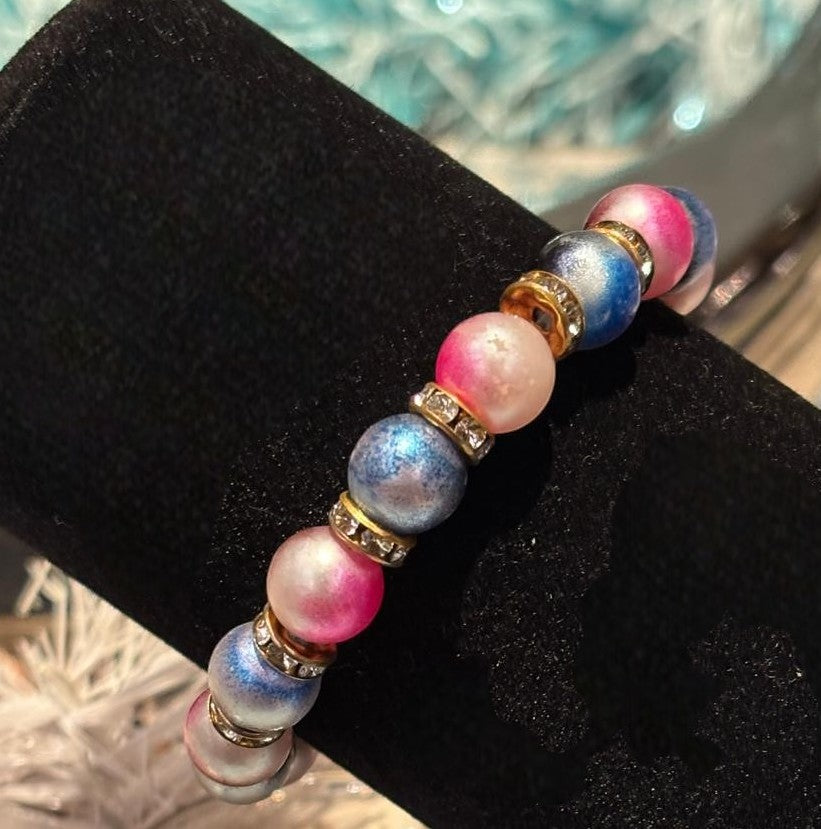 Deep Pastel Pearl Bracelet