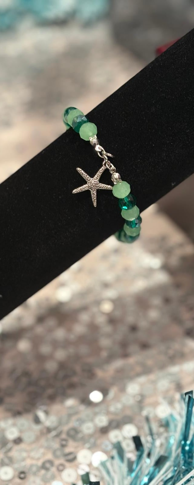 Emerald Shoreline Charm Bracelet