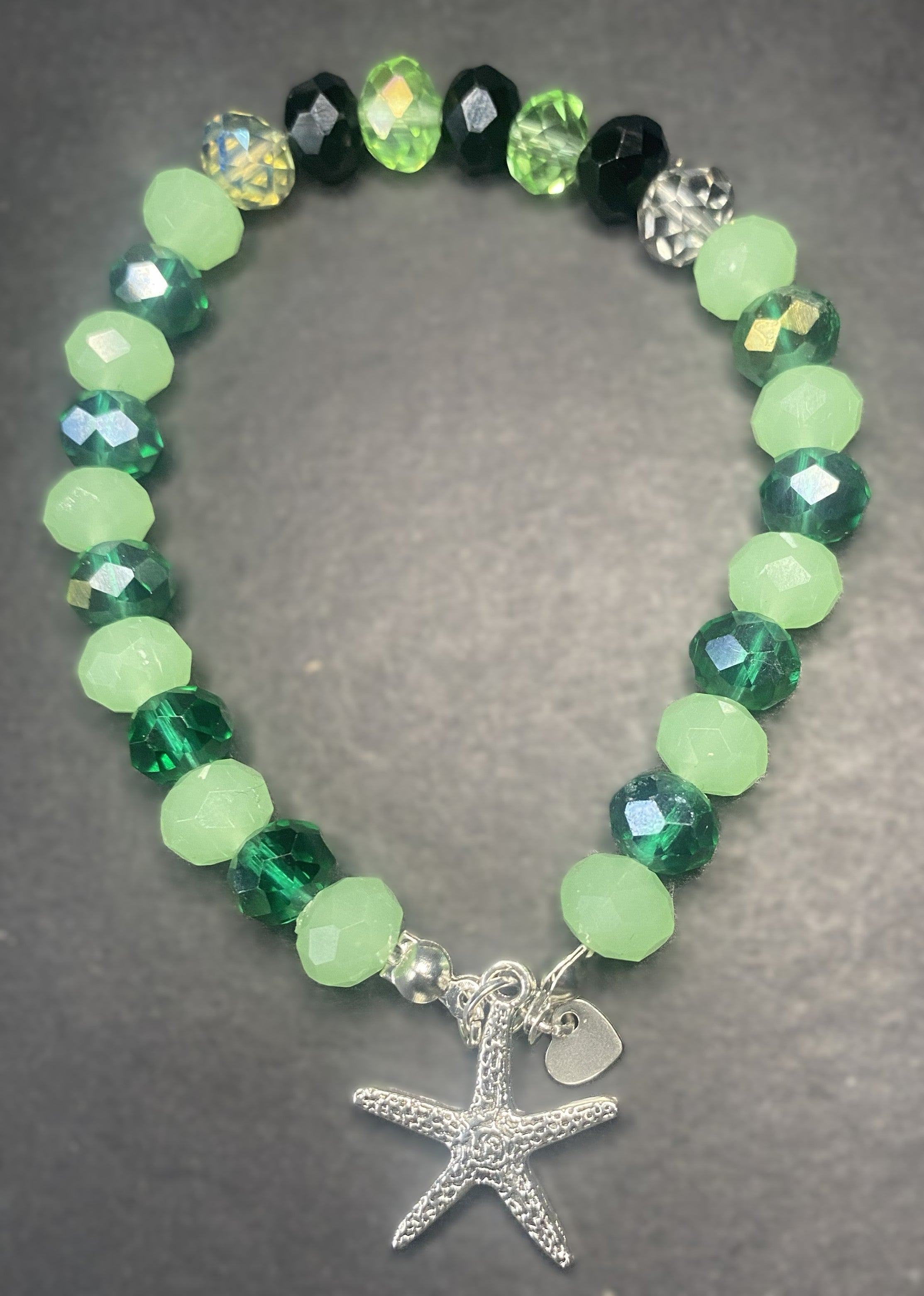 Emerald Shoreline Charm Bracelet