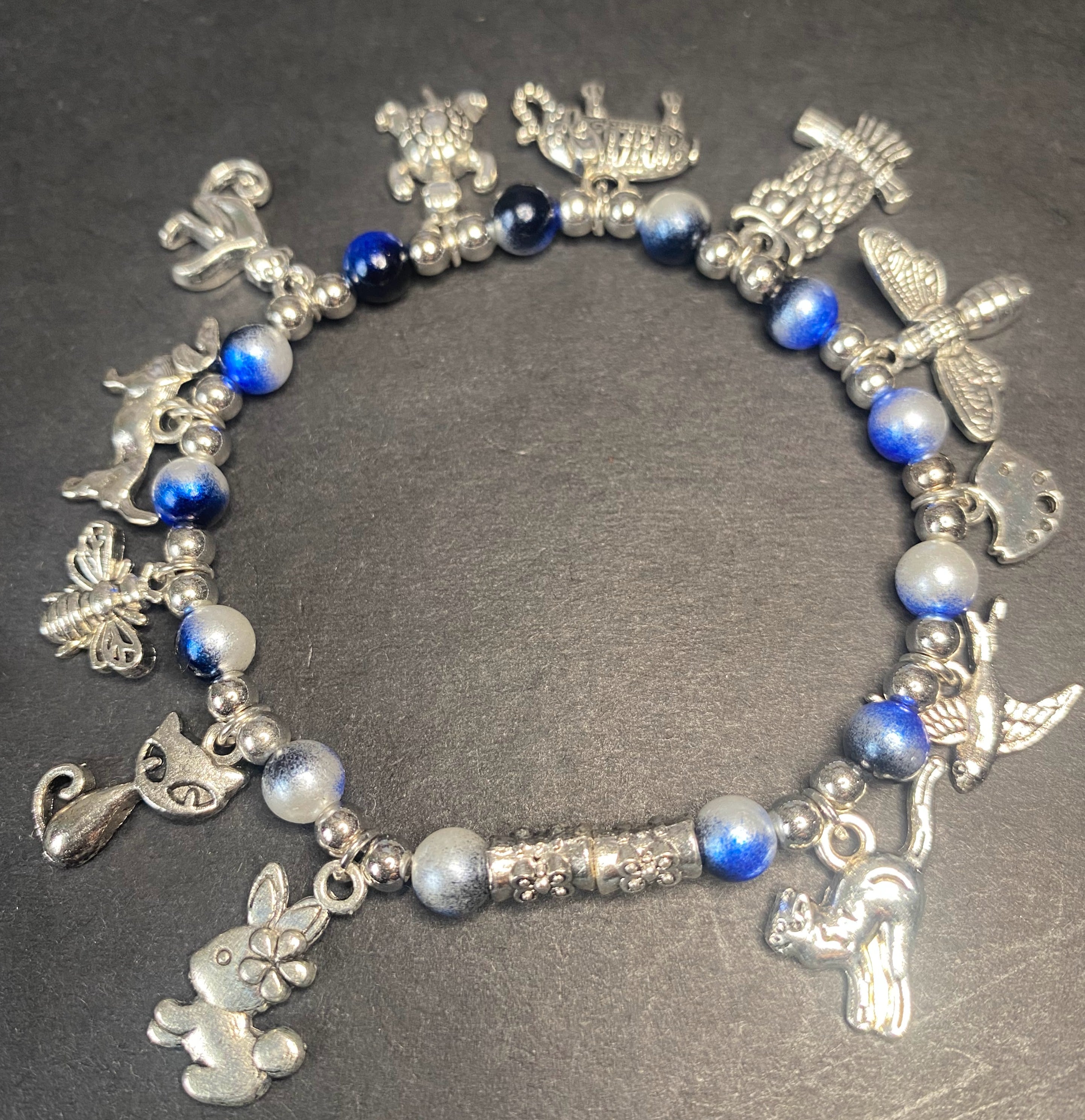Blue Radiance Charm Bracelet
