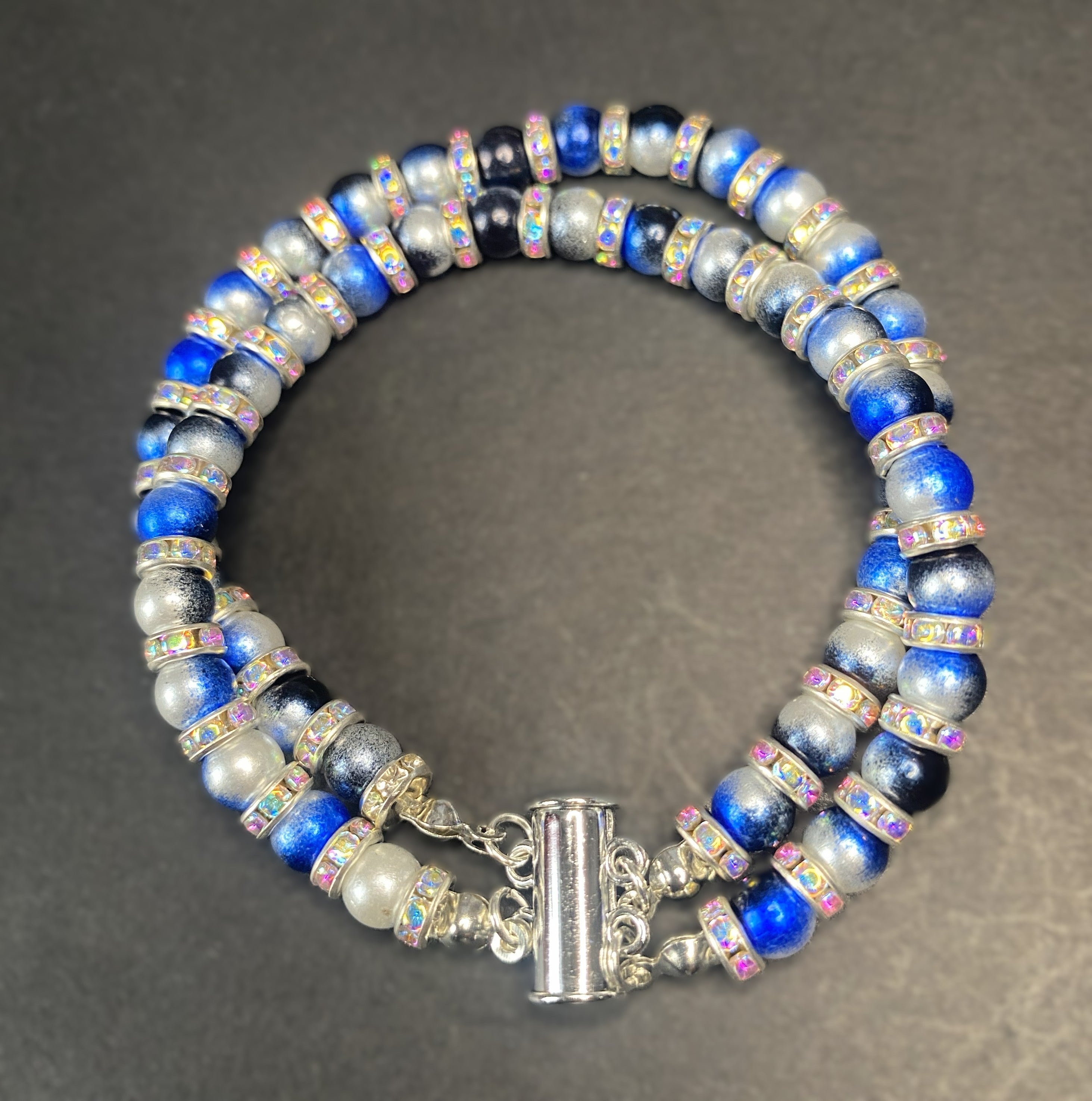 Twilight Blue Double Strand Bracelet