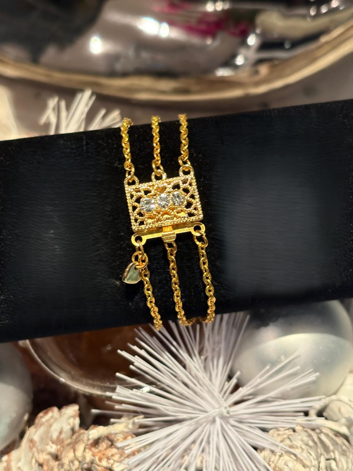 Golden Trinity Chain Bracelet