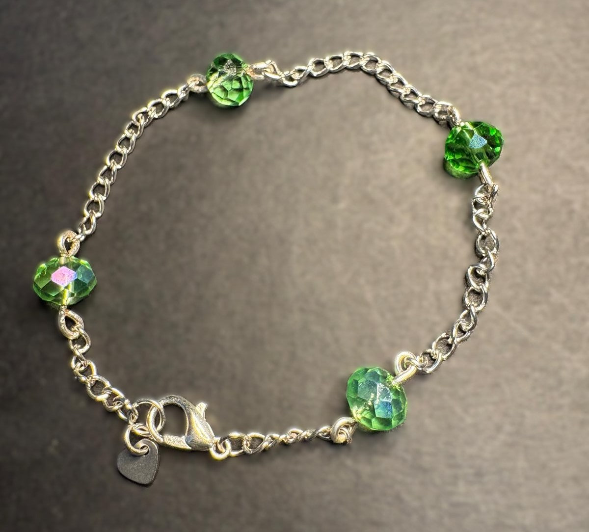 Emerald Whisper Chain Bracelet
