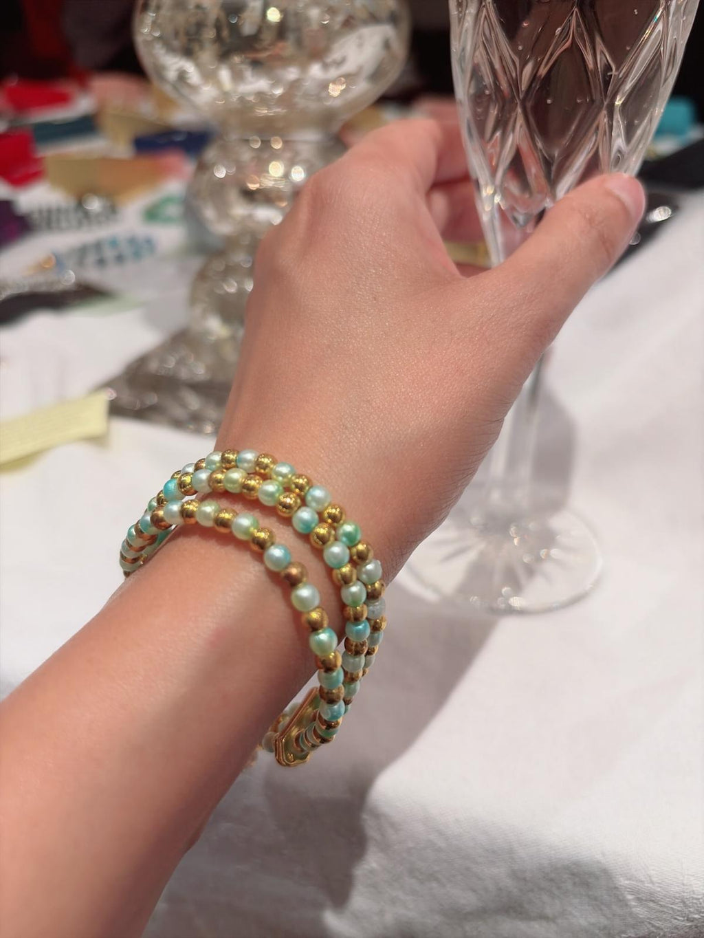Golden Meadow Trio Bracelet