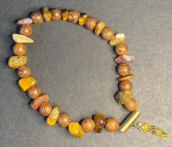 Earthwood Gemstone Bracelet