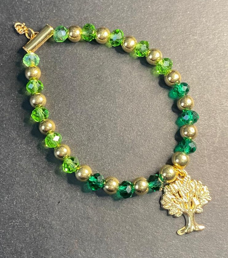 Emerald Grove Crystal Bracelet