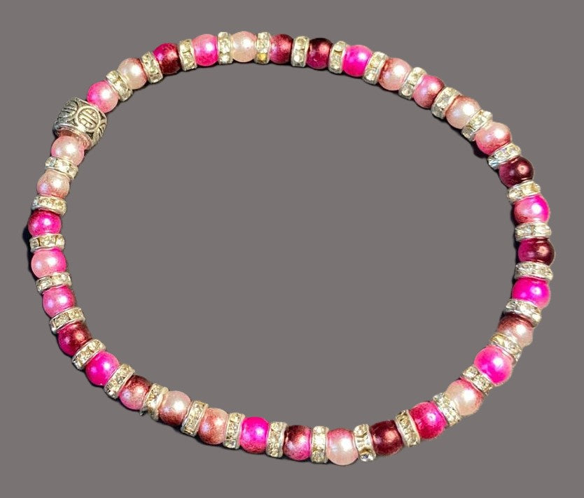 Rosy Radiance Stretch Bracelet
