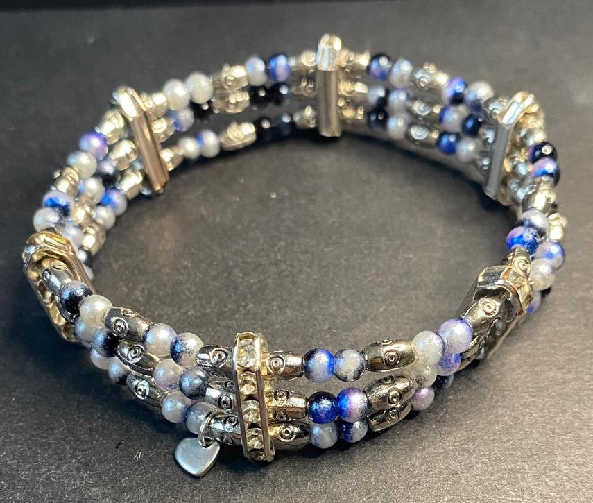 Blue Serene Trio Bracelet