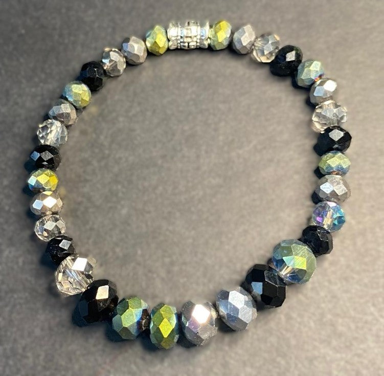 Midnight Aurora Crystal Bracelet