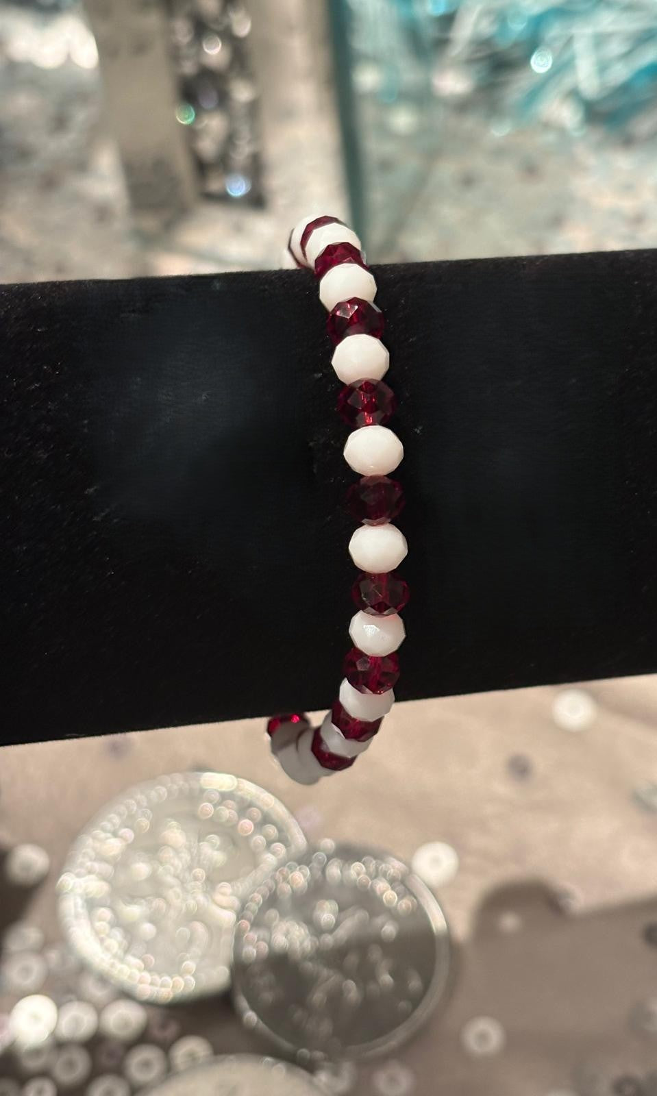Crimson Frost Bracelet