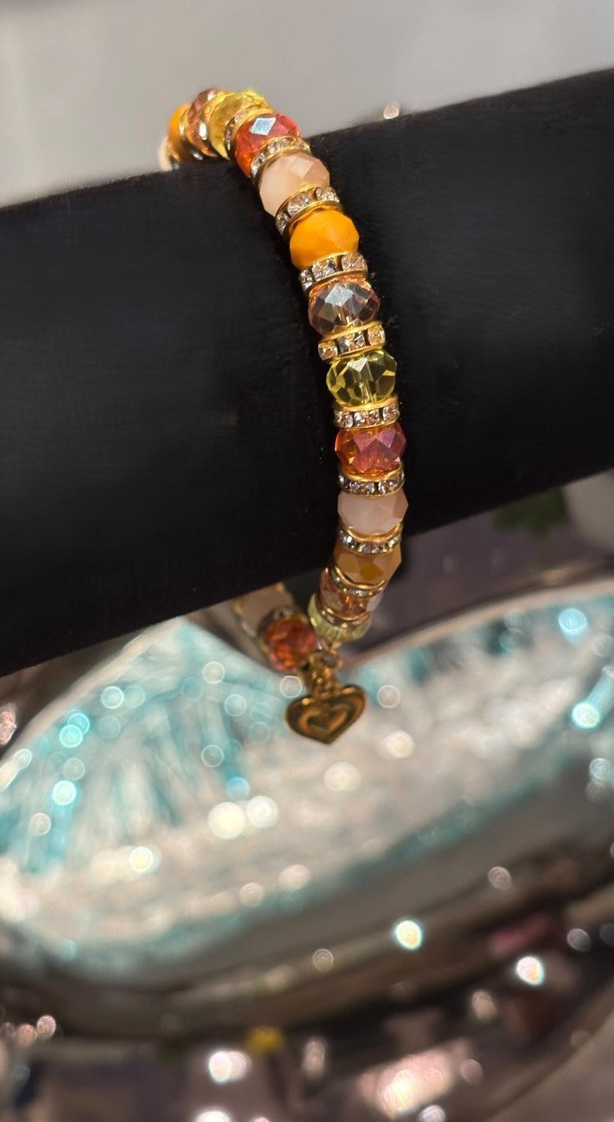 Golden Citrine Heart Bracelet