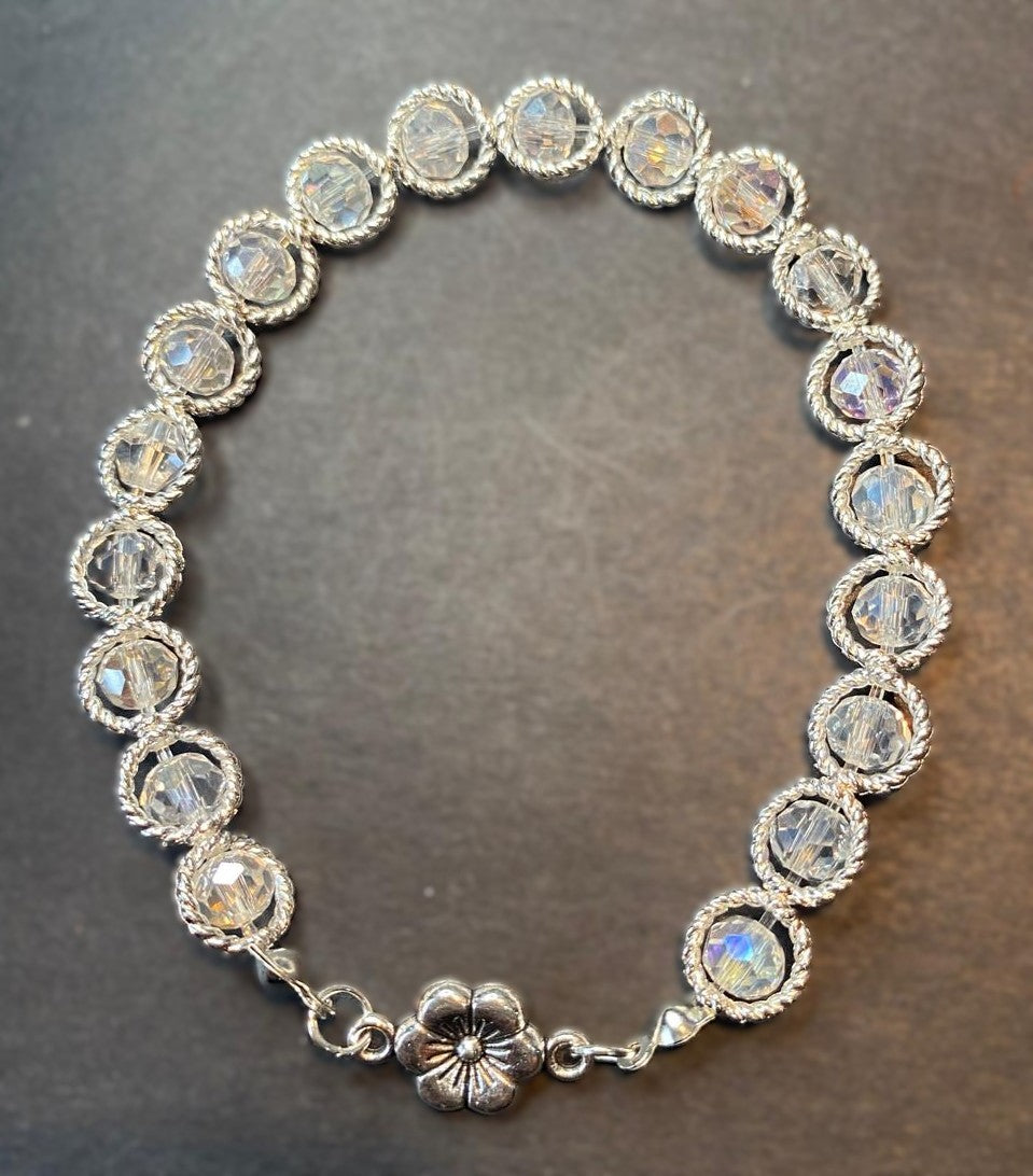 Luminous Silver Halo Bracelet