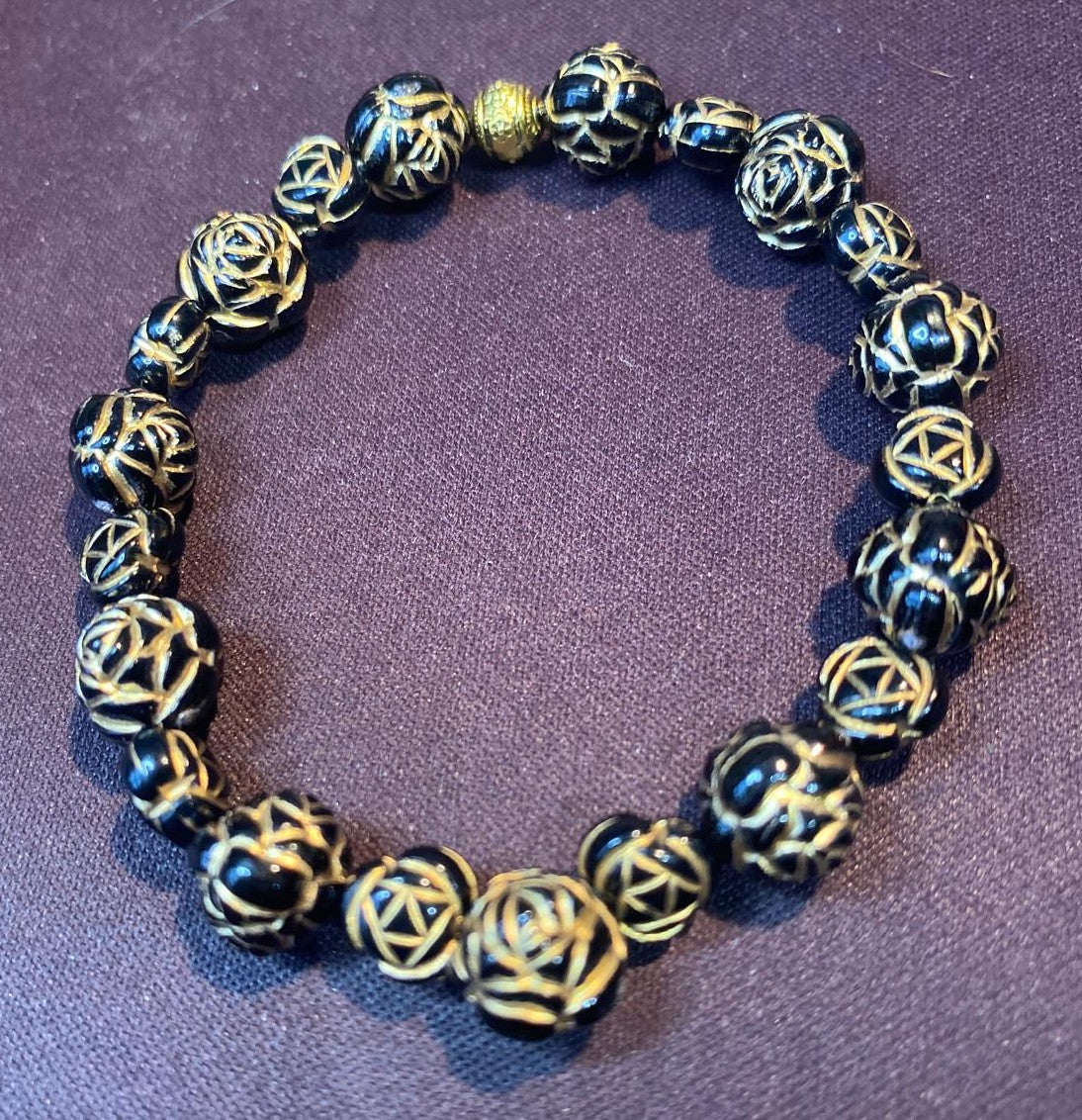 Midnight Baroque Charm Bracelet