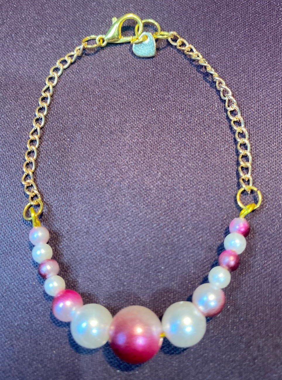 Twilight Orchid Chain Bracelet