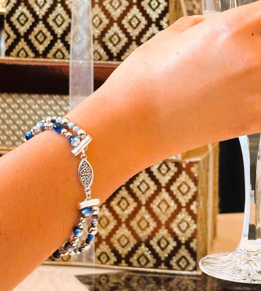 Blue Starlit Double Bracelet