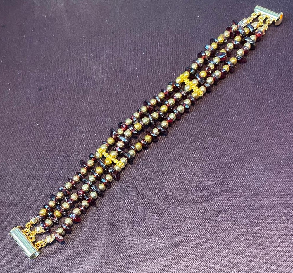 Garnet Cascade Bracelet