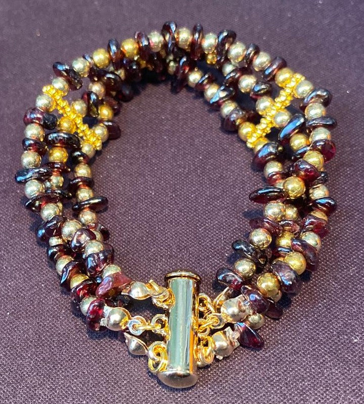 Garnet Cascade Bracelet