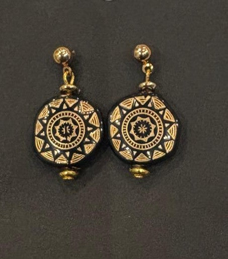 Midnight Sunburst Earrings