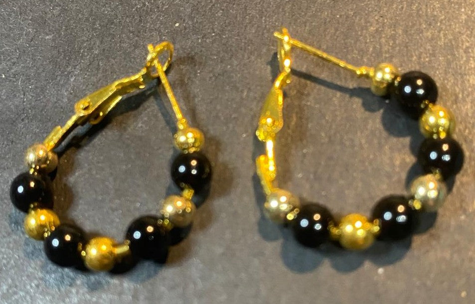 Midnight Glow Hoop Earrings