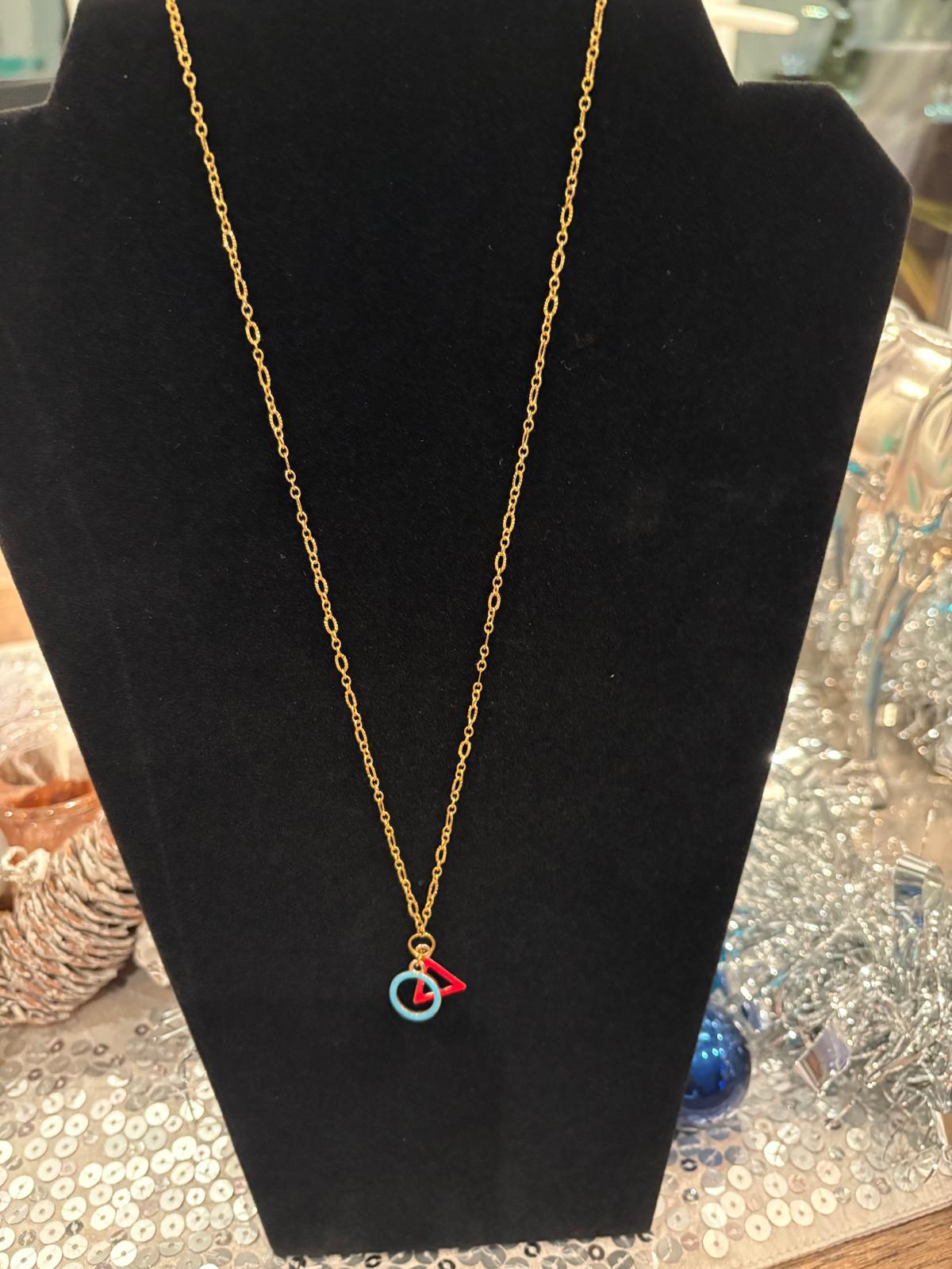 Bright Duo Pendant Necklace