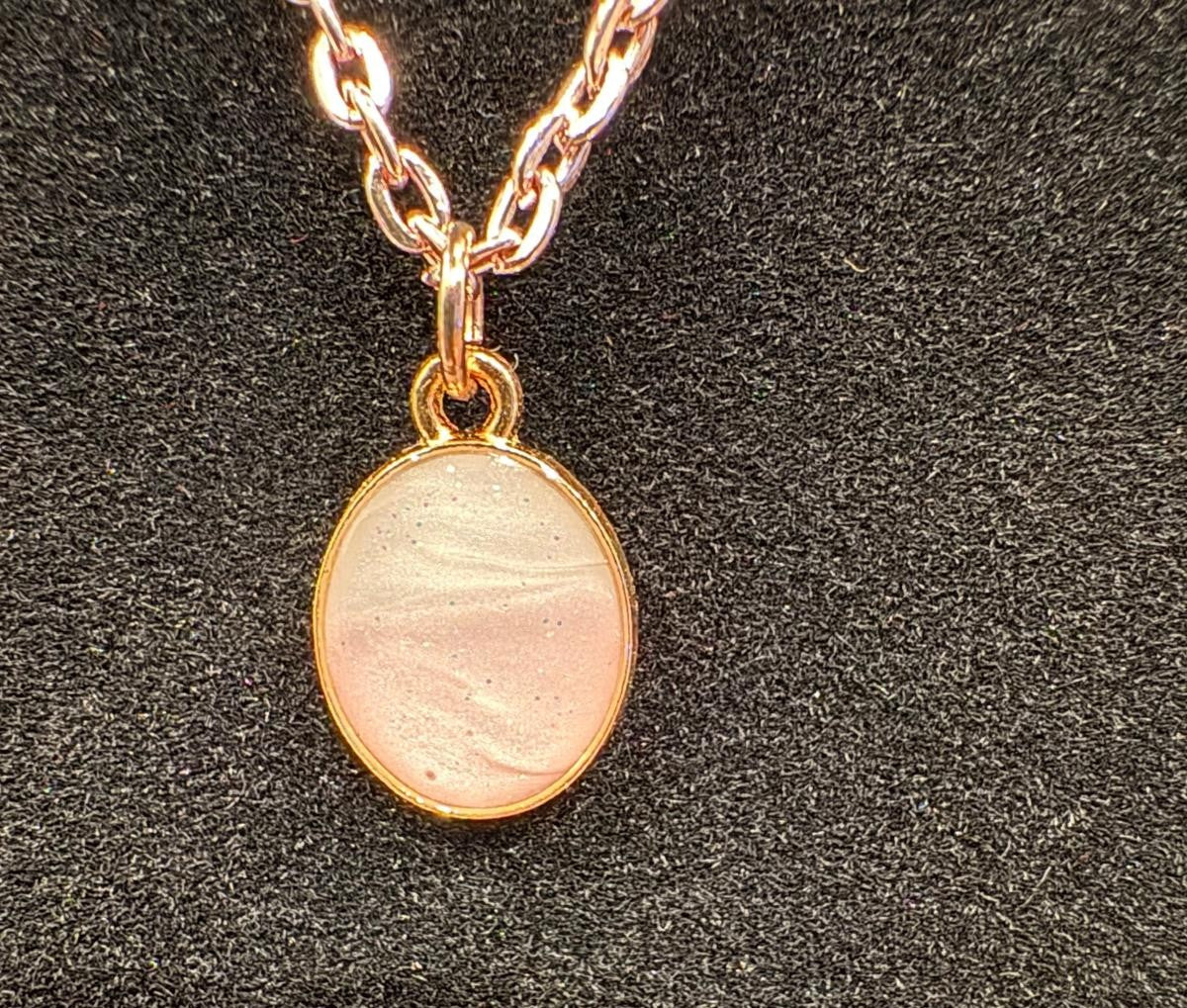 Rose Gold Pearl Drop Necklace